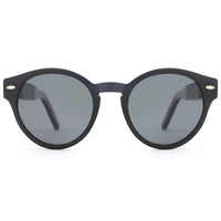 polarized round wood sunglasses for men and women